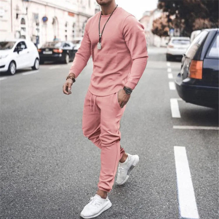 New Training Wear Men Plain Track Sweat Jogging Jogger Suit Set Custom Blank Tracksuit Sweatsuit Men 2 Two Piece Pants Set