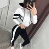 New Arrival Pullover Hoodies Crop Top Sets Women Clothing Fall Custom Two Piece Long Sleeve Women Set