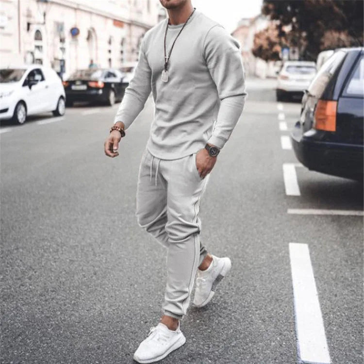 New Training Wear Men Plain Track Sweat Jogging Jogger Suit Set Custom Blank Tracksuit Sweatsuit Men 2 Two Piece Pants Set