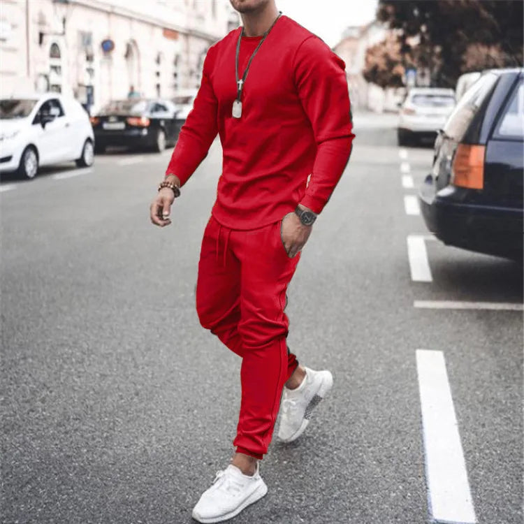 New Training Wear Men Plain Track Sweat Jogging Jogger Suit Set Custom Blank Tracksuit Sweatsuit Men 2 Two Piece Pants Set