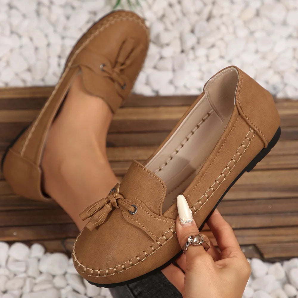 Soft Light Loafers Slip-on Flat Shoes for Women