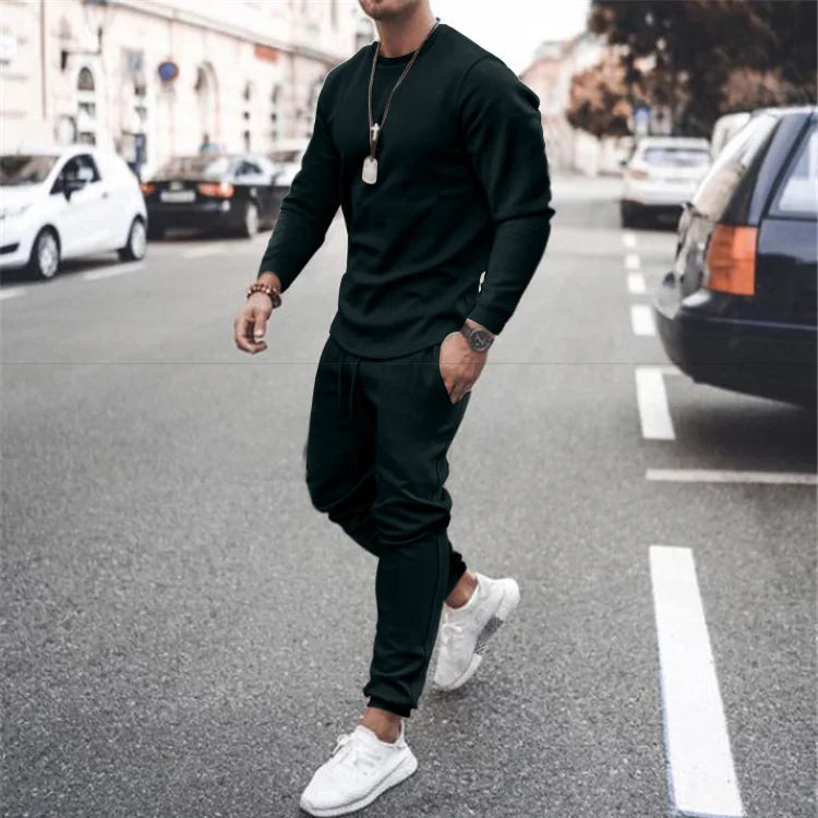 New Training Wear Men Plain Track Sweat Jogging Jogger Suit Set Custom Blank Tracksuit Sweatsuit Men 2 Two Piece Pants Set