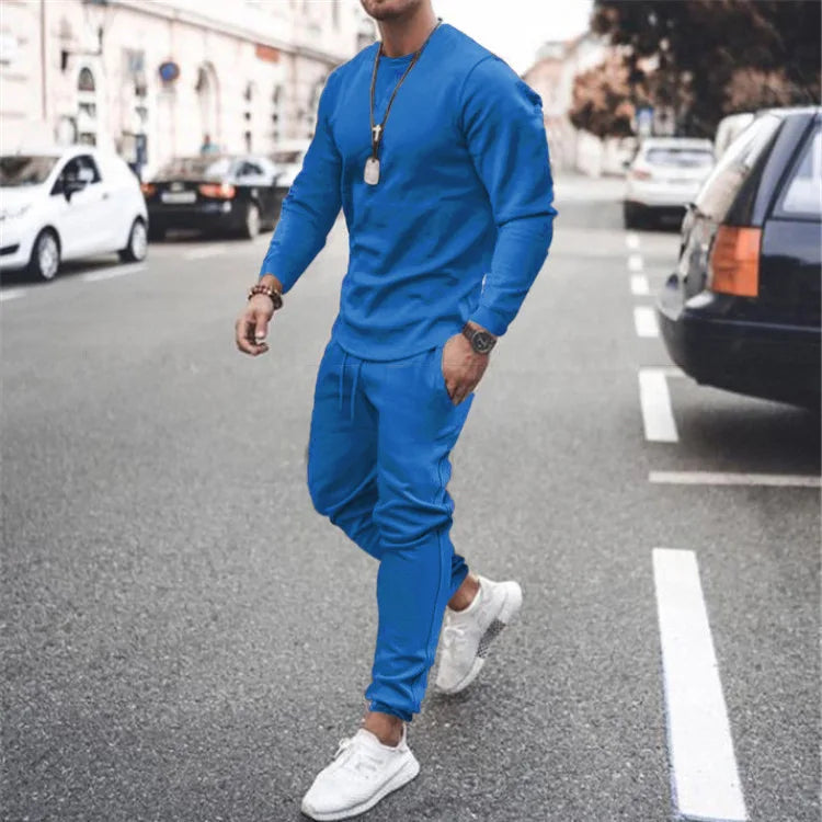 New Training Wear Men Plain Track Sweat Jogging Jogger Suit Set Custom Blank Tracksuit Sweatsuit Men 2 Two Piece Pants Set