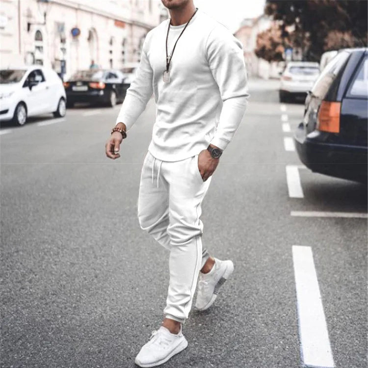 New Training Wear Men Plain Track Sweat Jogging Jogger Suit Set Custom Blank Tracksuit Sweatsuit Men 2 Two Piece Pants Set