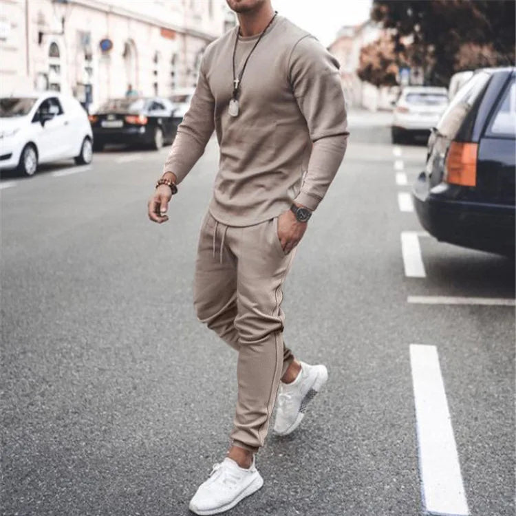 New Training Wear Men Plain Track Sweat Jogging Jogger Suit Set Custom Blank Tracksuit Sweatsuit Men 2 Two Piece Pants Set