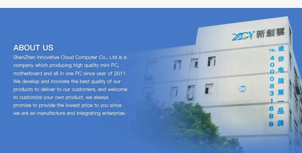 XCY Fanless Mini PC Intel Core I3 I5 I7 DDR3 RAM Single RJ45 LAN Ethernet USB2.0 USB3.0 Win10 Linux Micro Computer