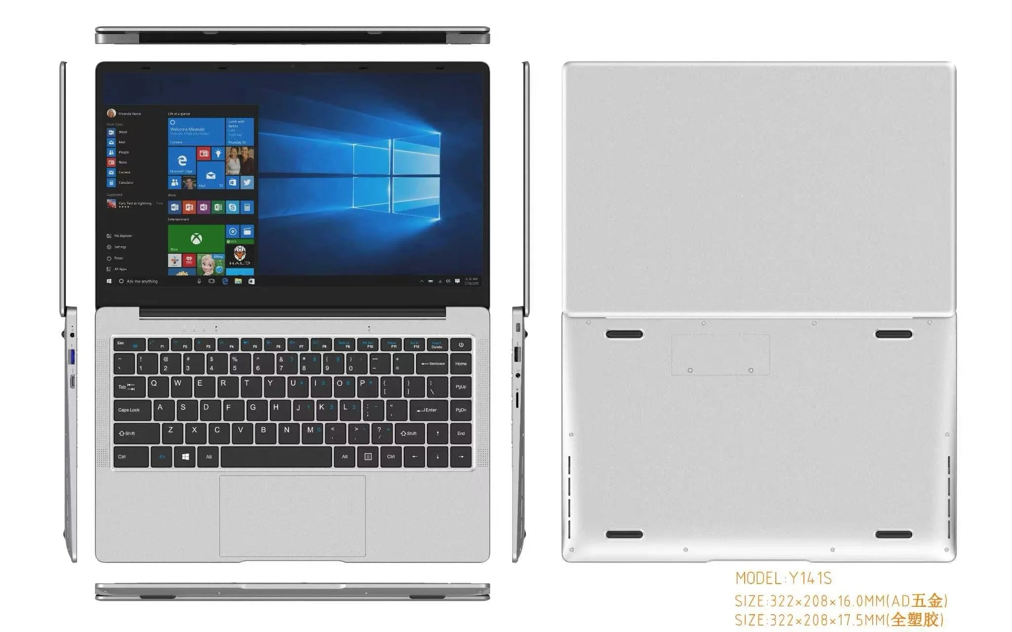 Value Price N3710 Business Laptop Factory 14.1 Inch with Intel CPU Option 8GB/16GB RAM 256GB/526GB SSD Windows Brand New