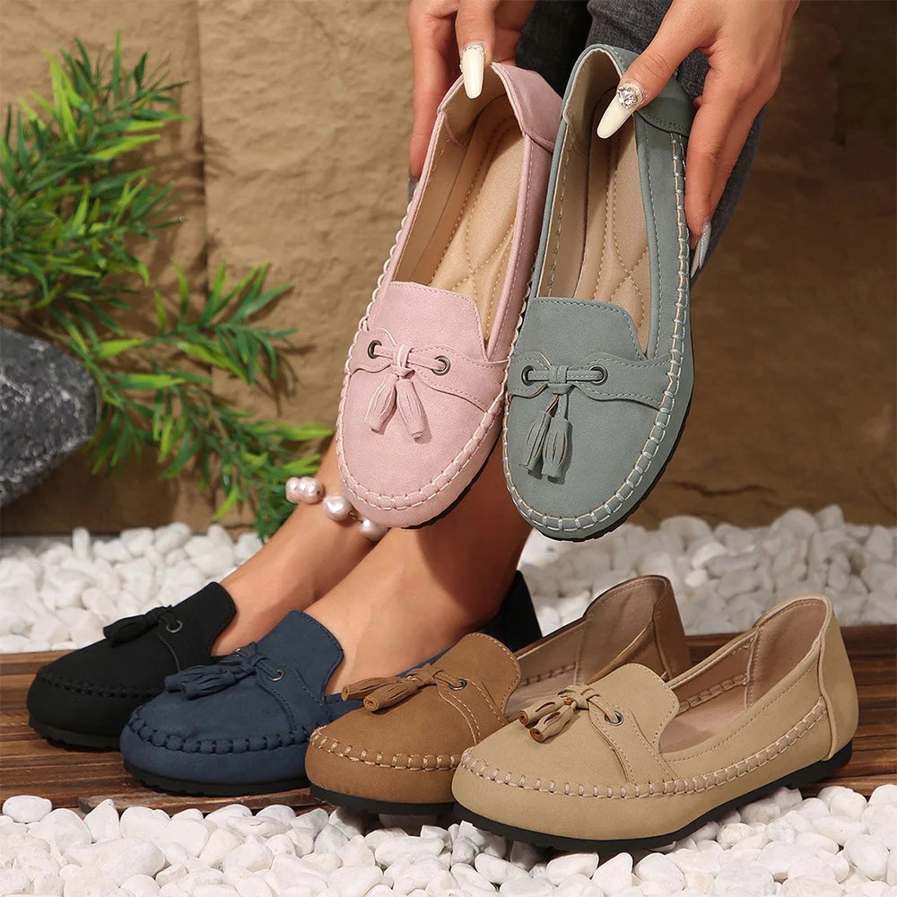 Soft Light Loafers Slip-on Flat Shoes for Women