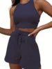 Women Sets Fashion Two Piece Satin Sets Ladies Summer  Vest and Shorts Pans Women's Casual Clothings