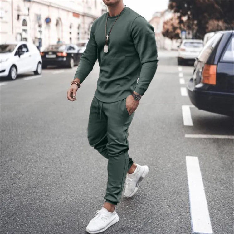 New Training Wear Men Plain Track Sweat Jogging Jogger Suit Set Custom Blank Tracksuit Sweatsuit Men 2 Two Piece Pants Set