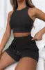 Women Sets Fashion Two Piece Satin Sets Ladies Summer  Vest and Shorts Pans Women's Casual Clothings
